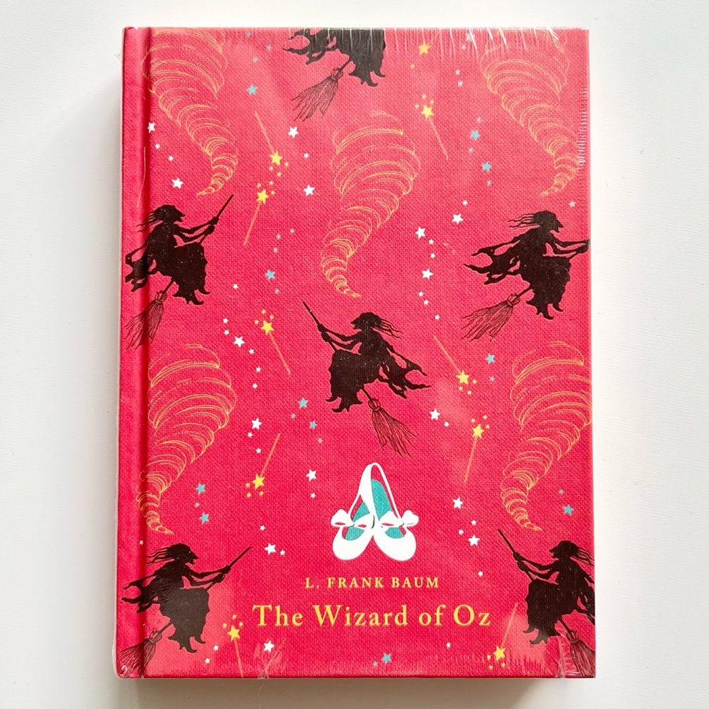 NWT Wizard Of Oz Hardcover Book & Dorothy Ruby Red Slippers Pendant Necklace Set - Picture 4 of 7